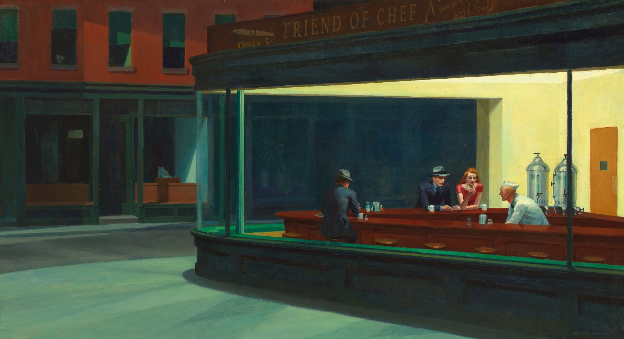 friend of chef nighthawks diner painting